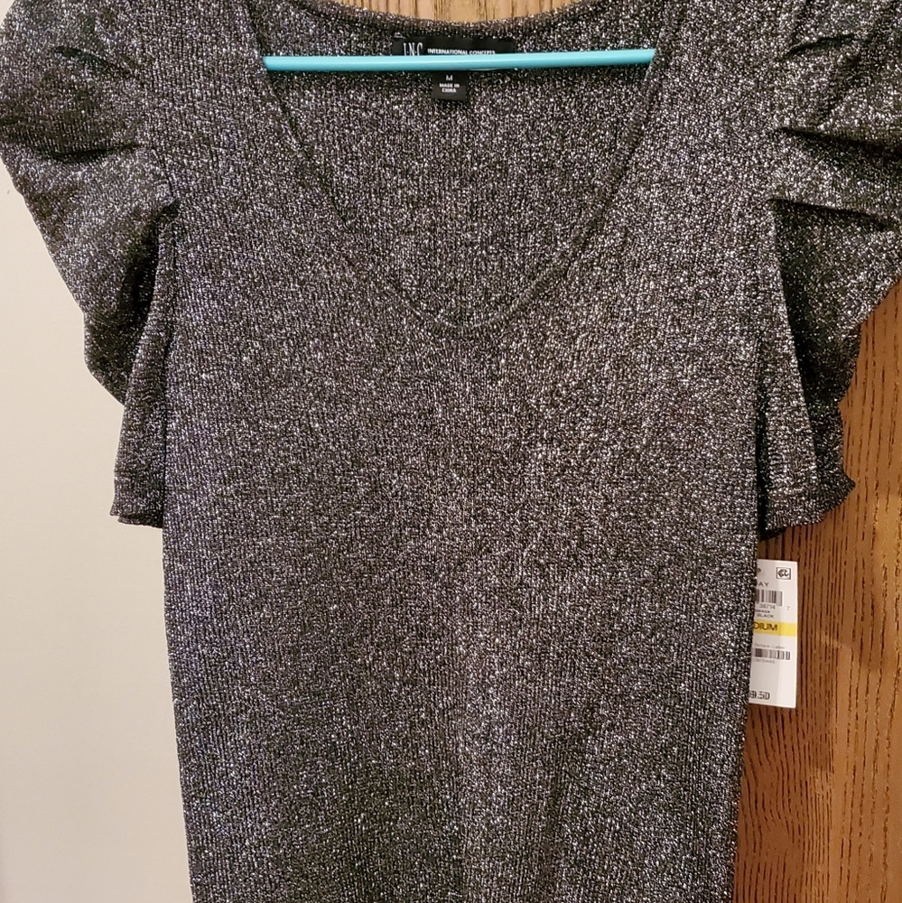 Sparkly silver shirt, brand new